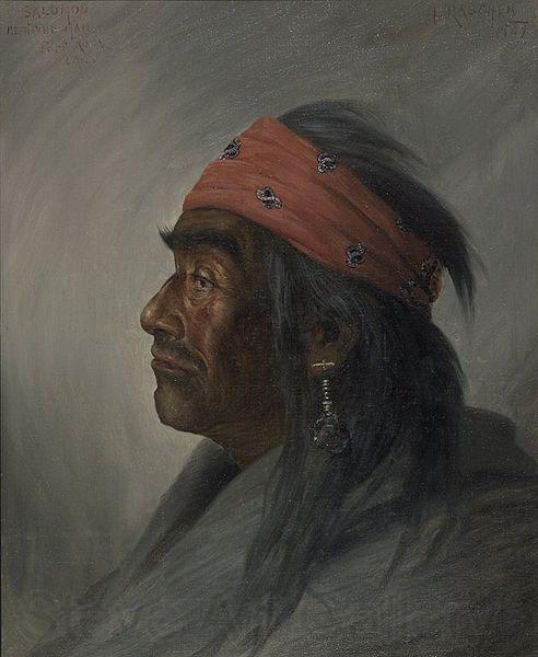 Henry Raschen Salomon, Medicine Man Norge oil painting art